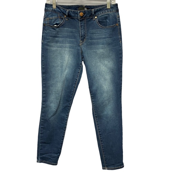 1822 Denim Denim - 1822 denim skinny ankle jeans dark wash 12